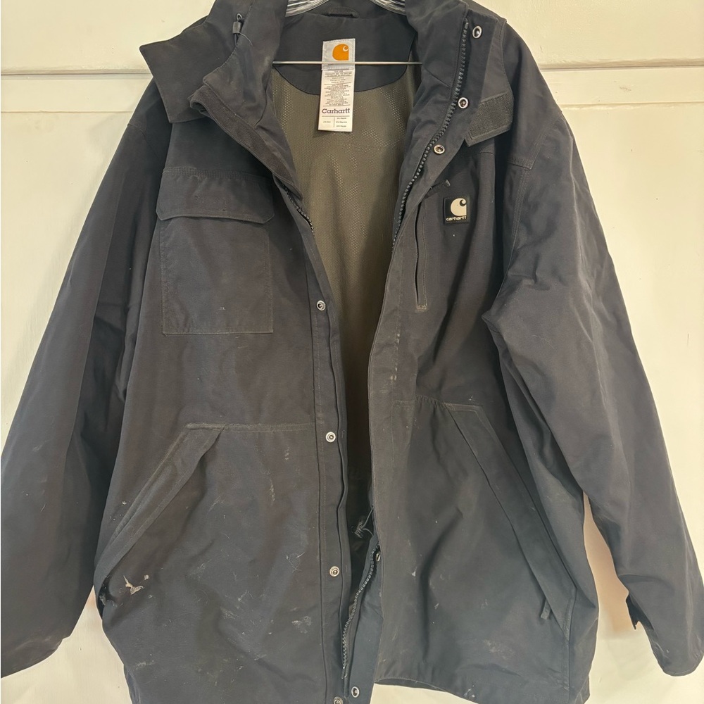 Carhartt Raindefender Men's Black Jacket 2XL
